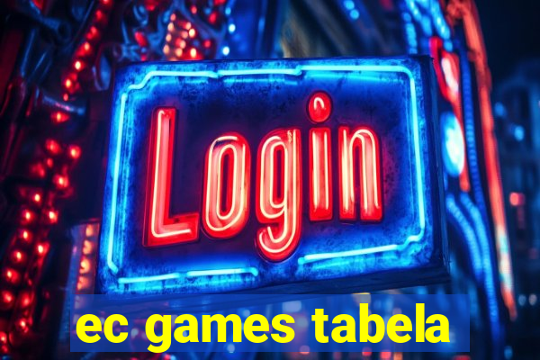 ec games tabela